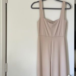 Wide-Leg Square Neck Jumpsuit